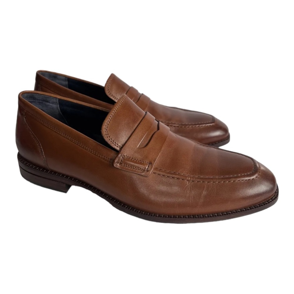 Cole Haan Size 8.5 Mens Warner Grand Penny Loafers British Tan C29038 MSRP $219